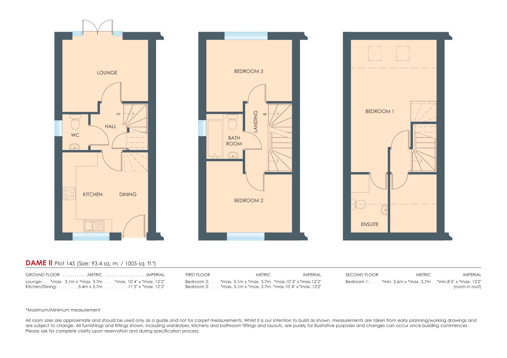 Plot 122, The Dame II, Shepherds Way floorplan