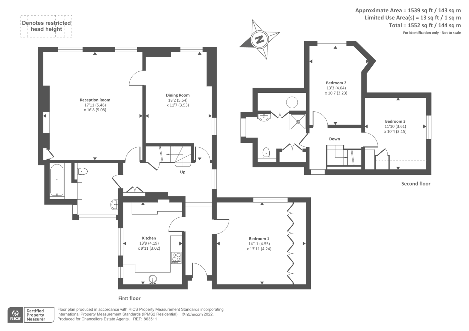 Flat 3 Scotswood, Devenish Road, Ascot floorplan