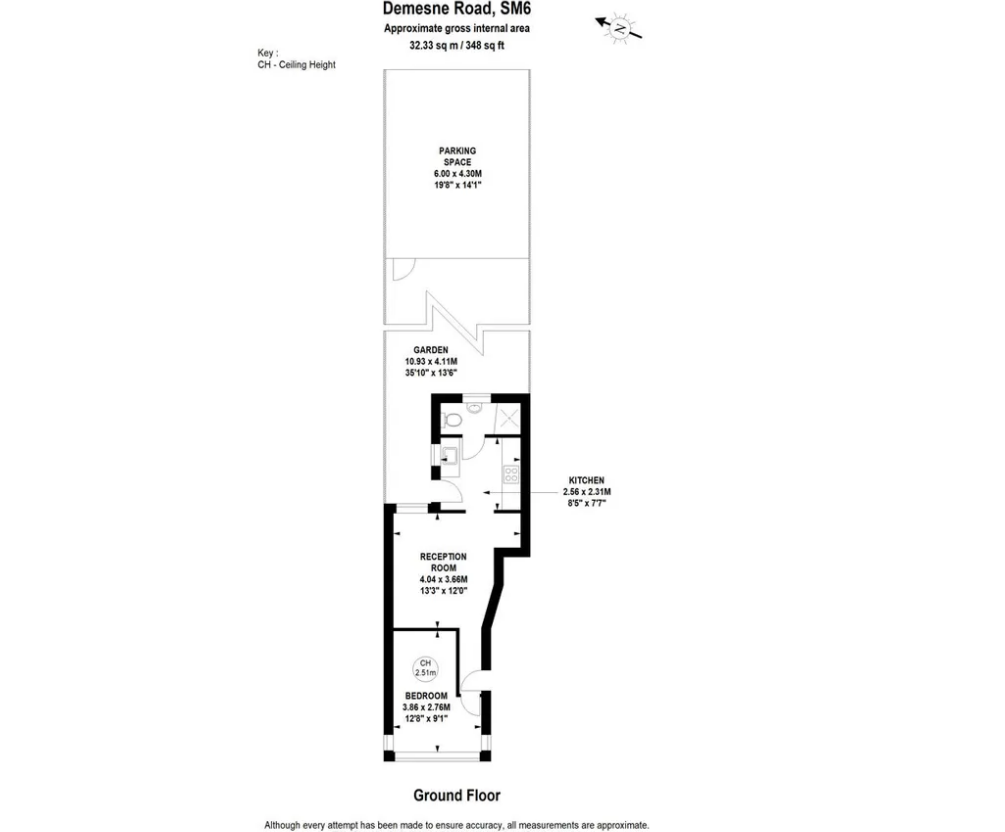 58a, Desmese Road, Sutton floorplan