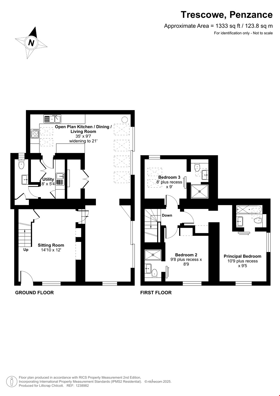 Stargazy Cottage, Penzance floorplan