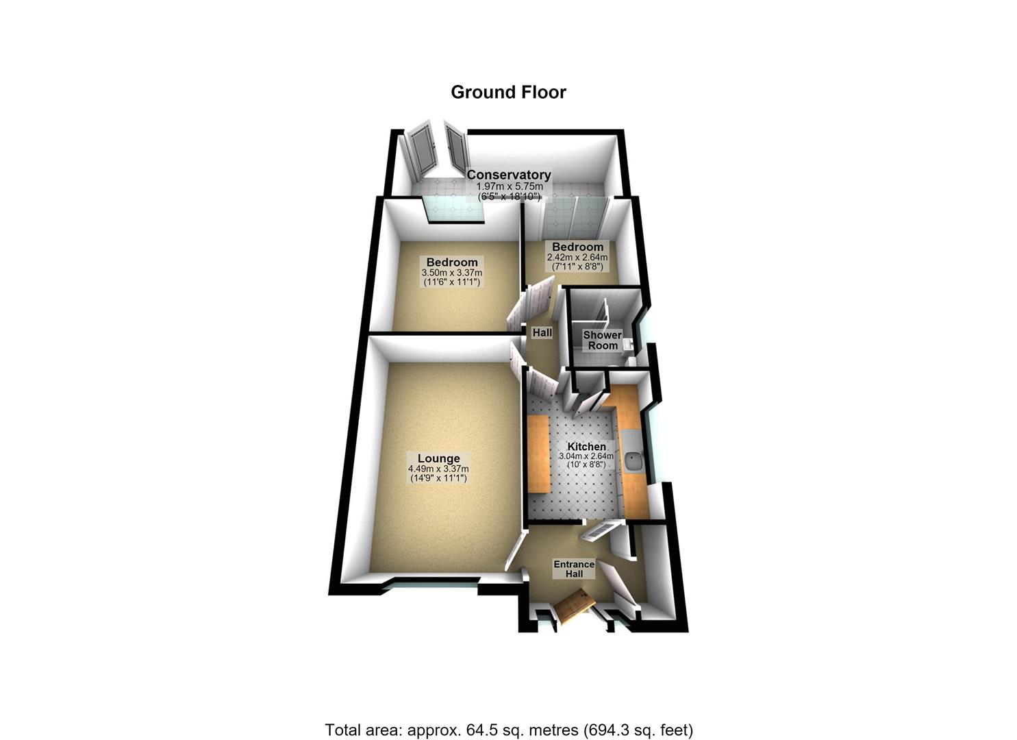 57, Sandgate Drive, Leeds floorplan