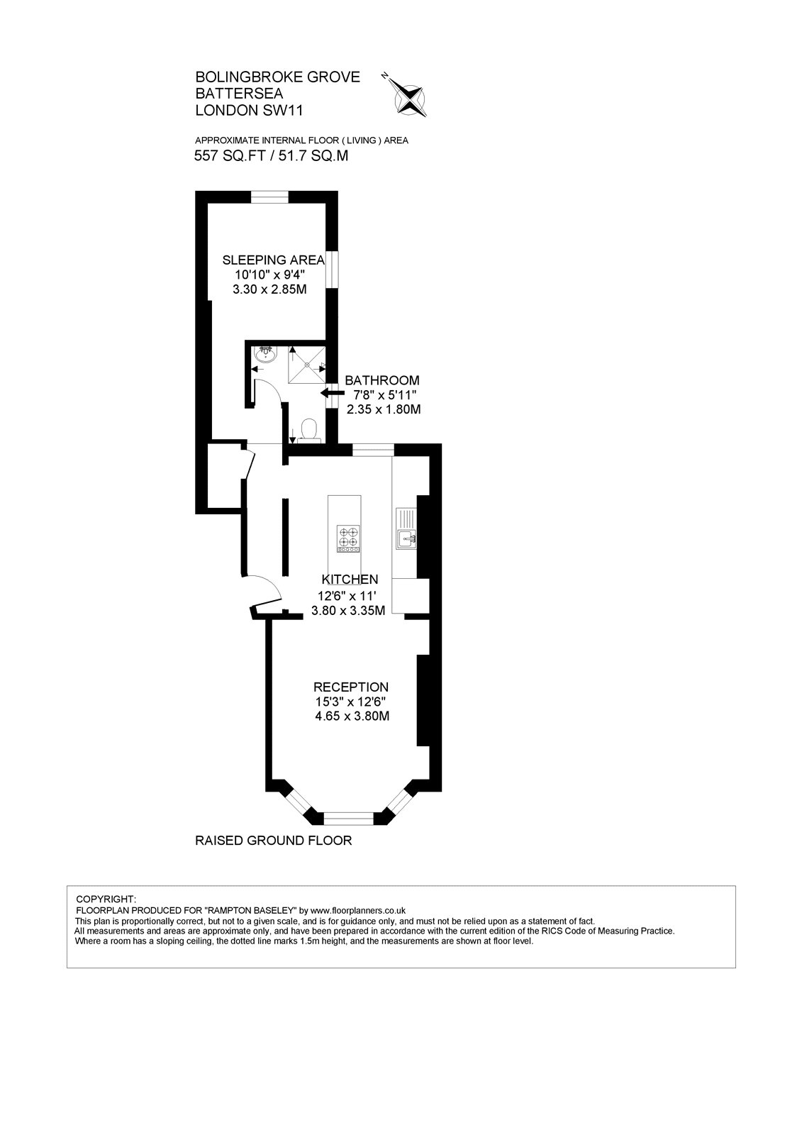 2, 101, Bolingbroke Grove, London floorplan