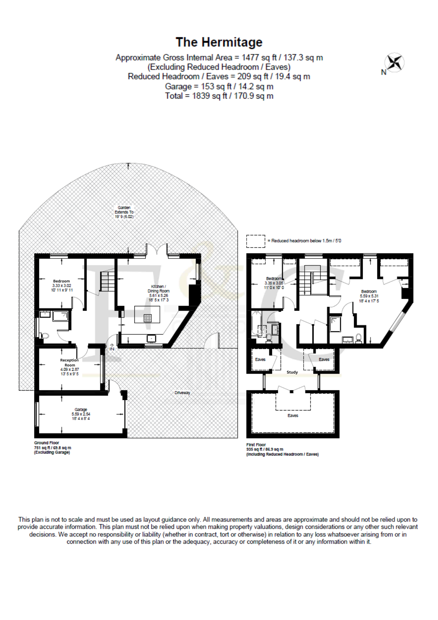 1, The Hermitage floorplan