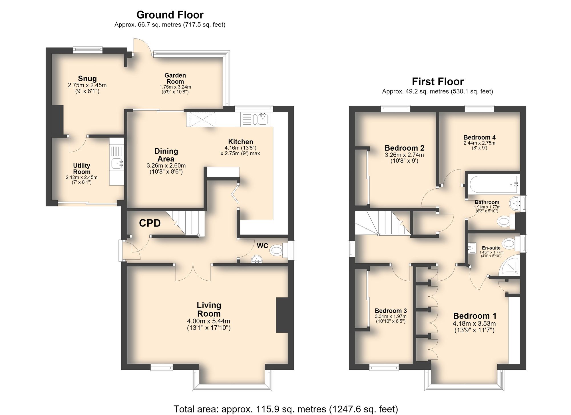 2 Betony Close, Sheffield floorplan