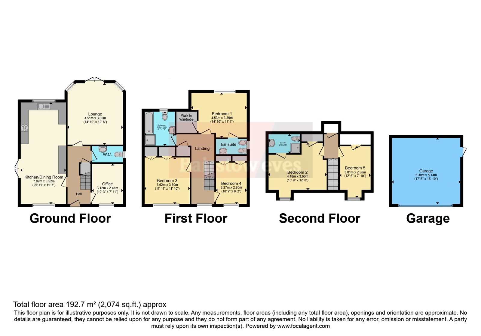 25, Hyde Close, Grays floorplan