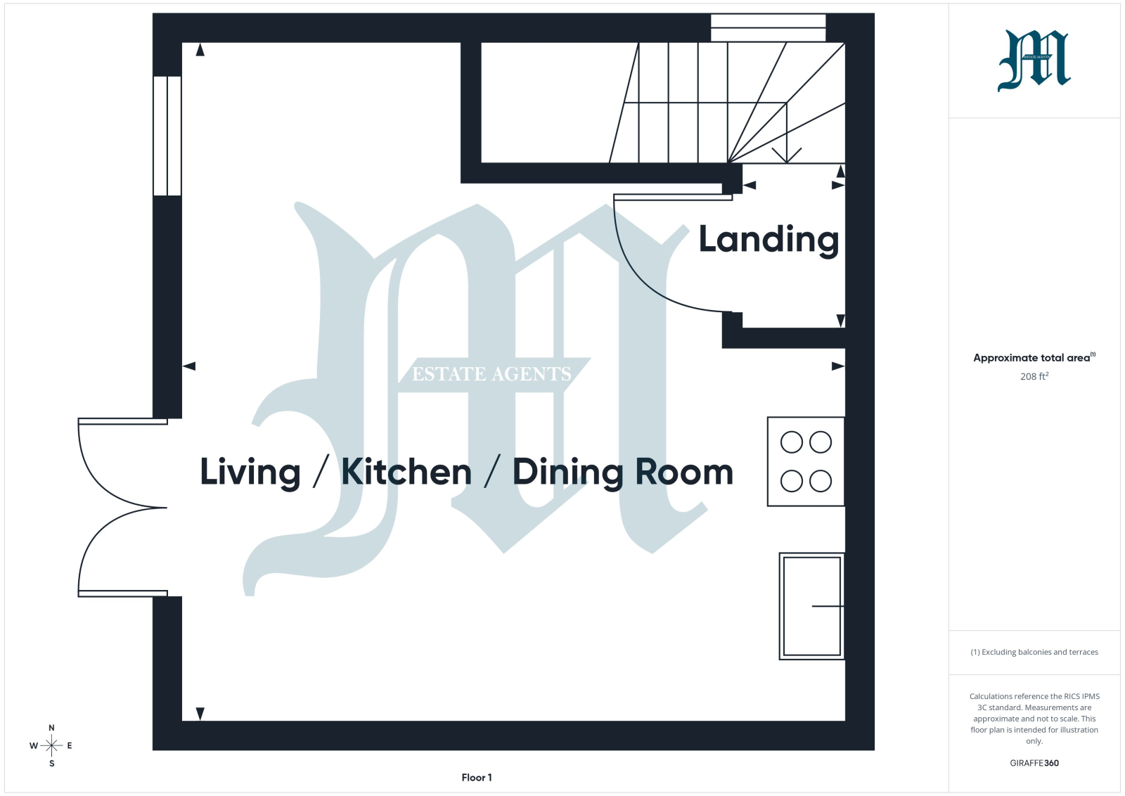 55 Una, Laity Lane, St. Ives floorplan