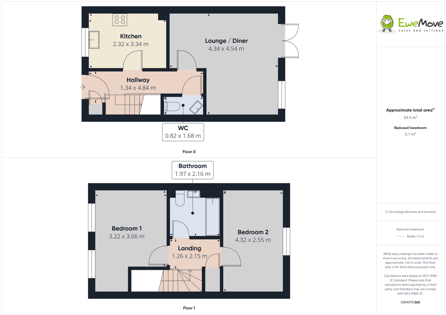 13, Bunting Drive, York floorplan