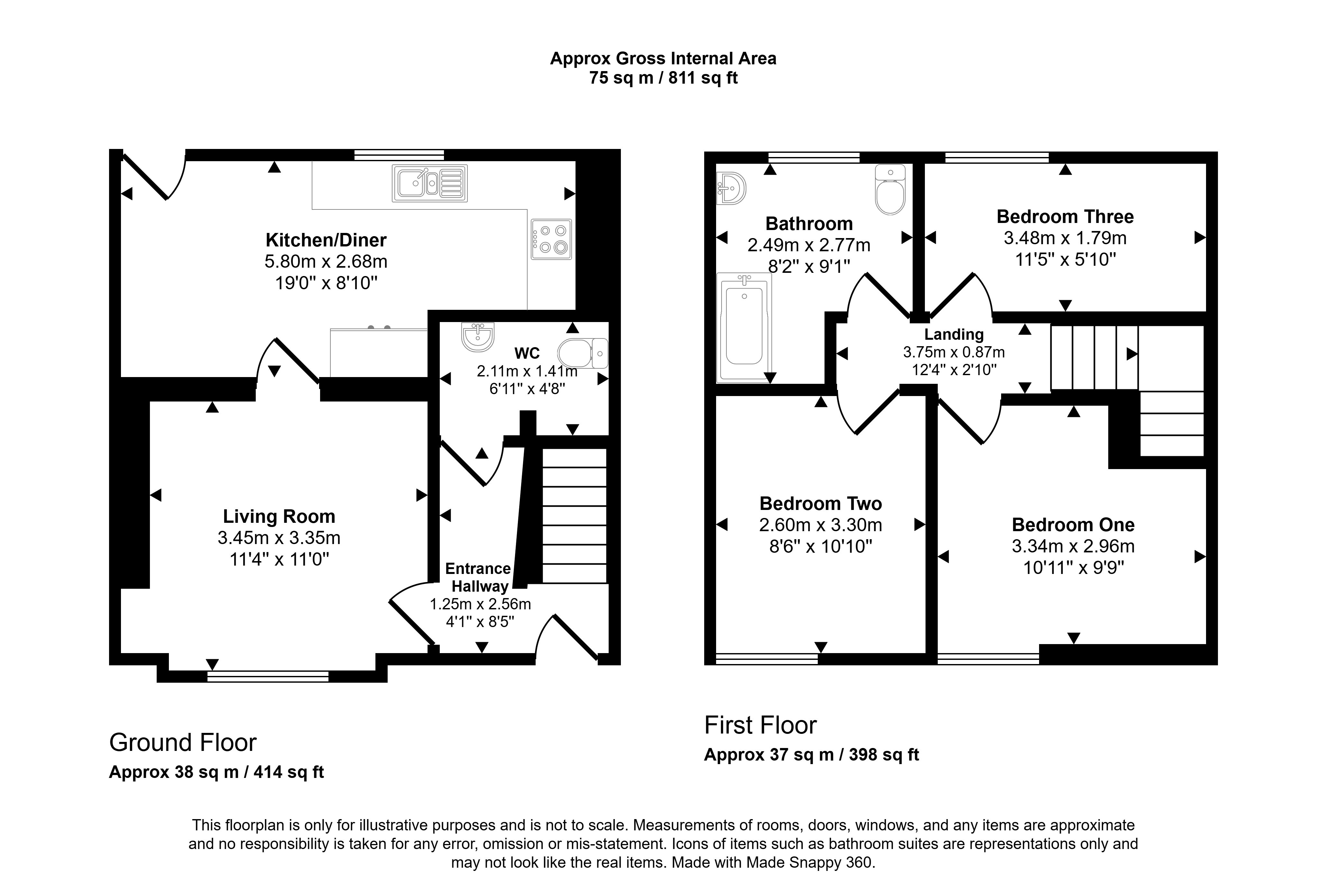 Cemetery Road, Treorchy floorplan