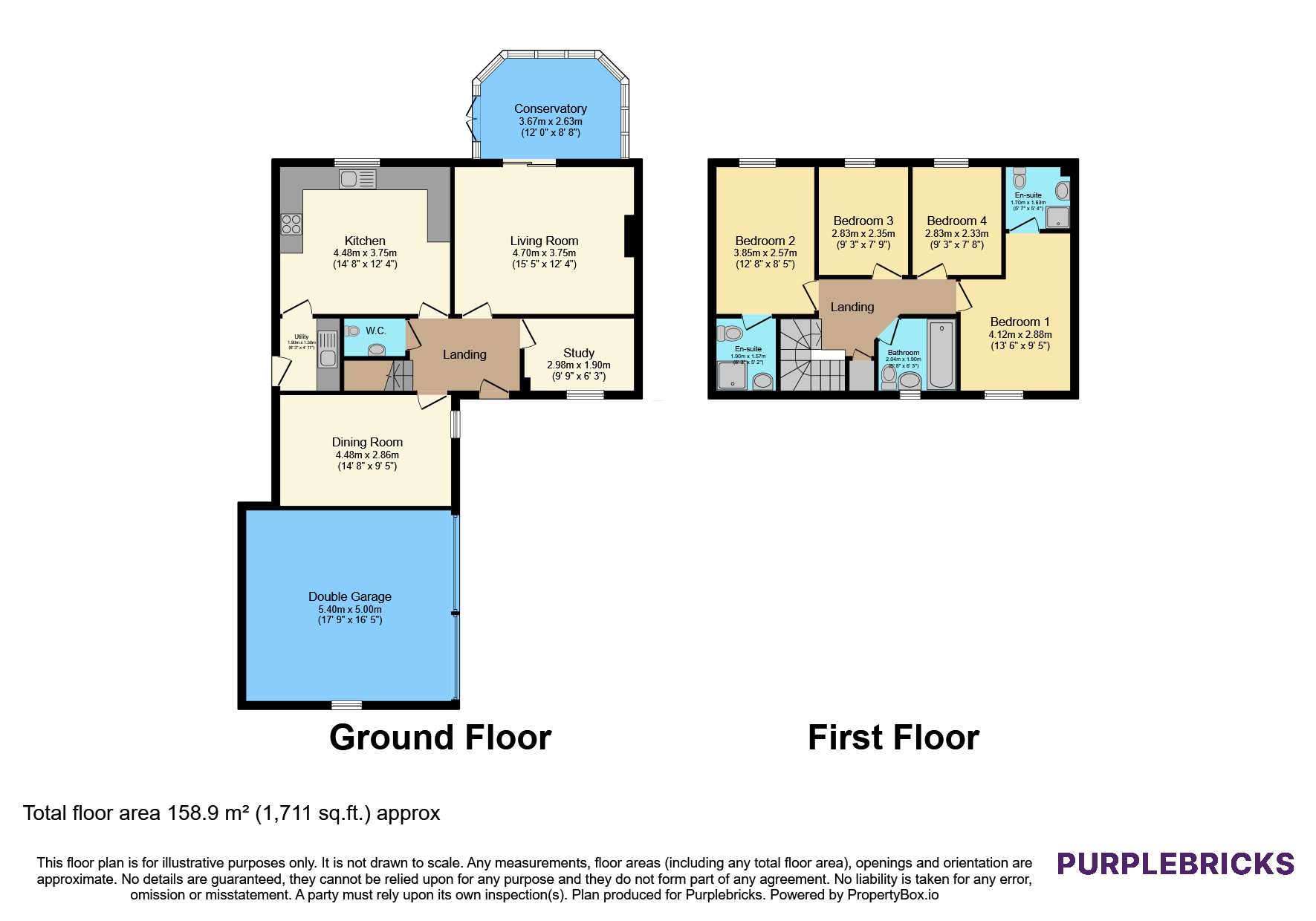 11, Fairburn Way, Watnall, Nottingham floorplan