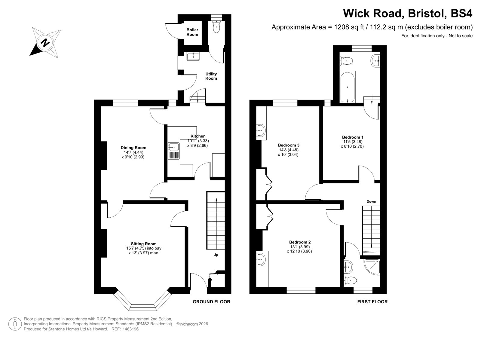 63, Wick Road, Bristol floorplan