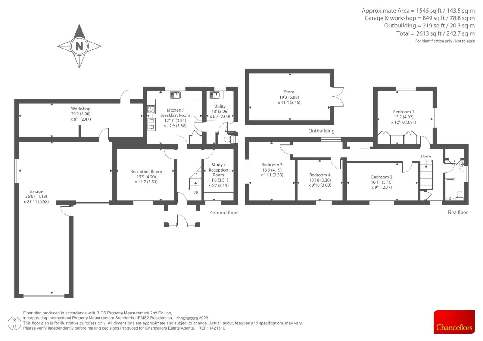 Pool House,, Kingswood, Herefordshire, County floorplan