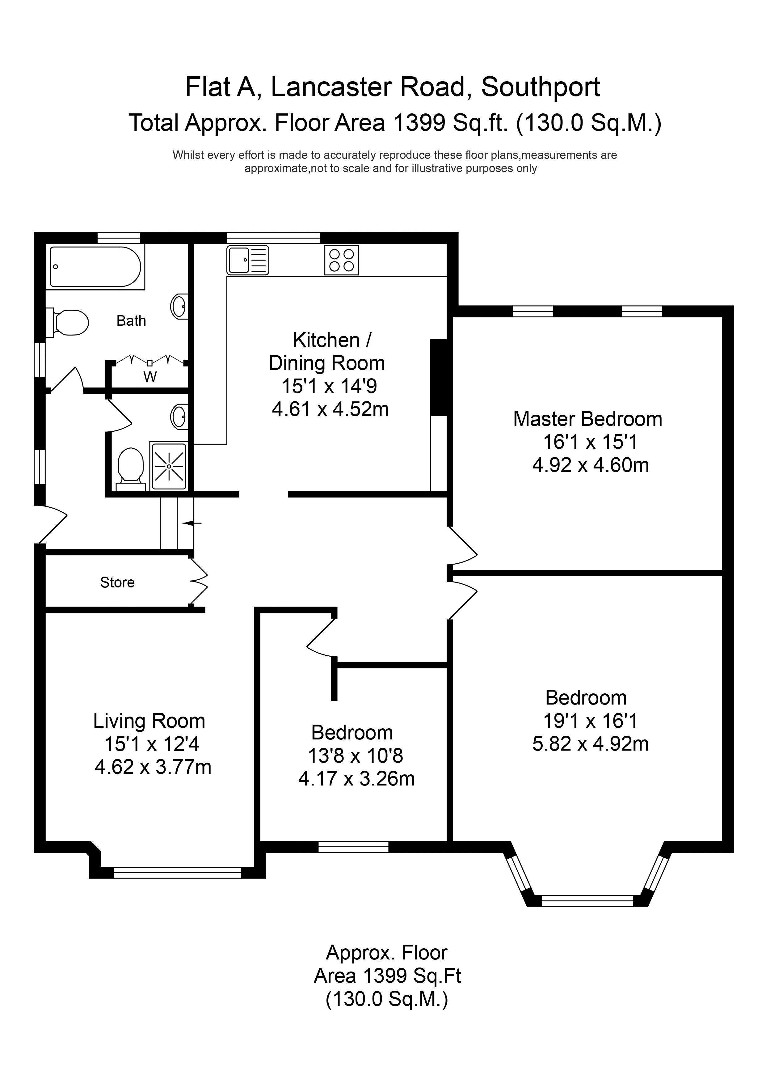 3 Bedrooms Flat for sale in Lancaster Road, Birkdale, Southport PR8