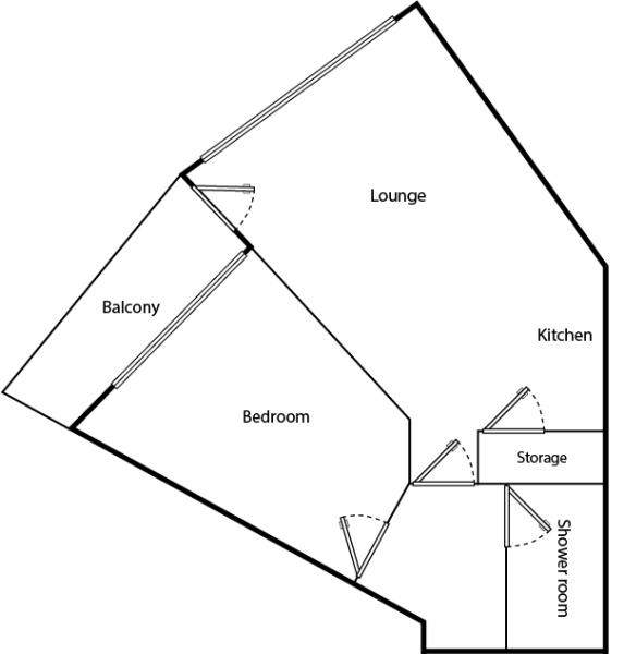 1 Bedrooms Flat to rent in Velocity Tower, St. Mary's Gate, Sheffield S1