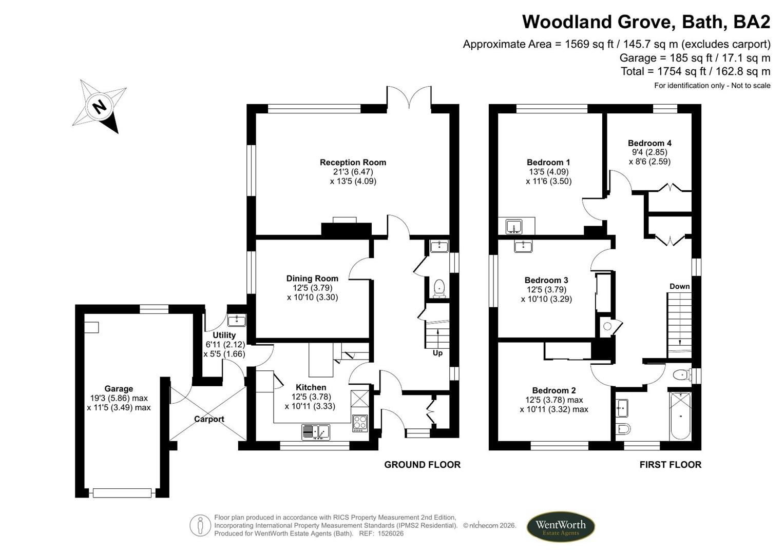 Woodland Grove, Bath floorplan