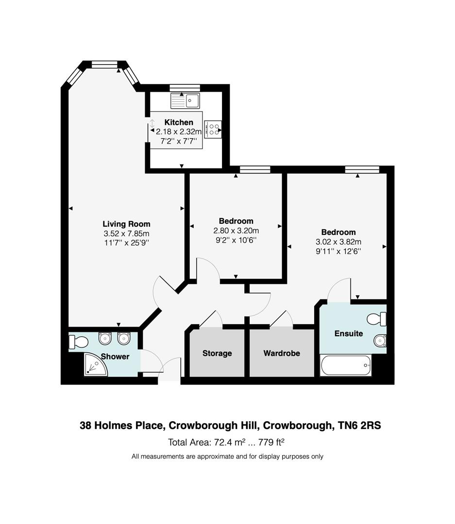 38 Holmes Place, Crowborough Hill, Crowborough floorplan
