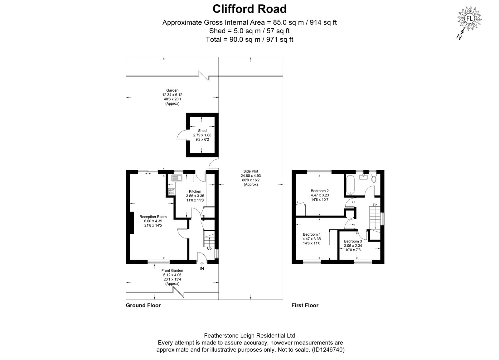 6, Clifford Road, Richmond floorplan