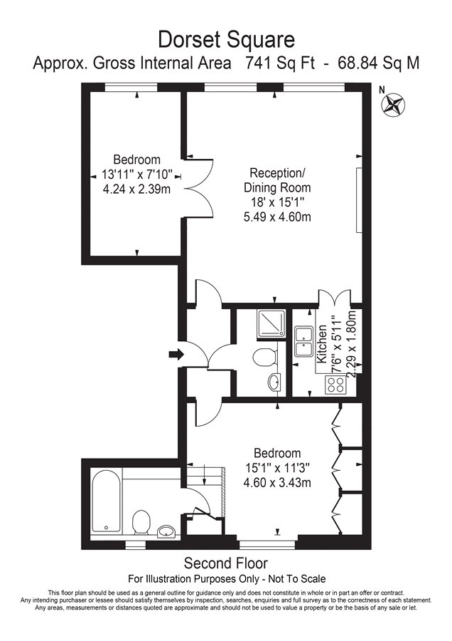 2 Bedrooms Flat to rent in 25 Dorset Square, London NW1