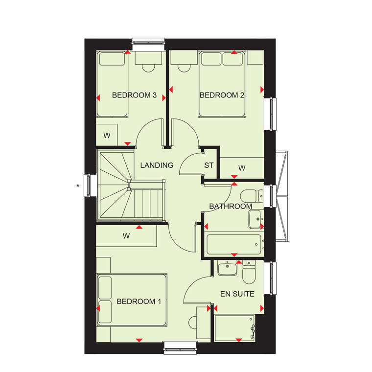 The Balk, Pocklington floorplan