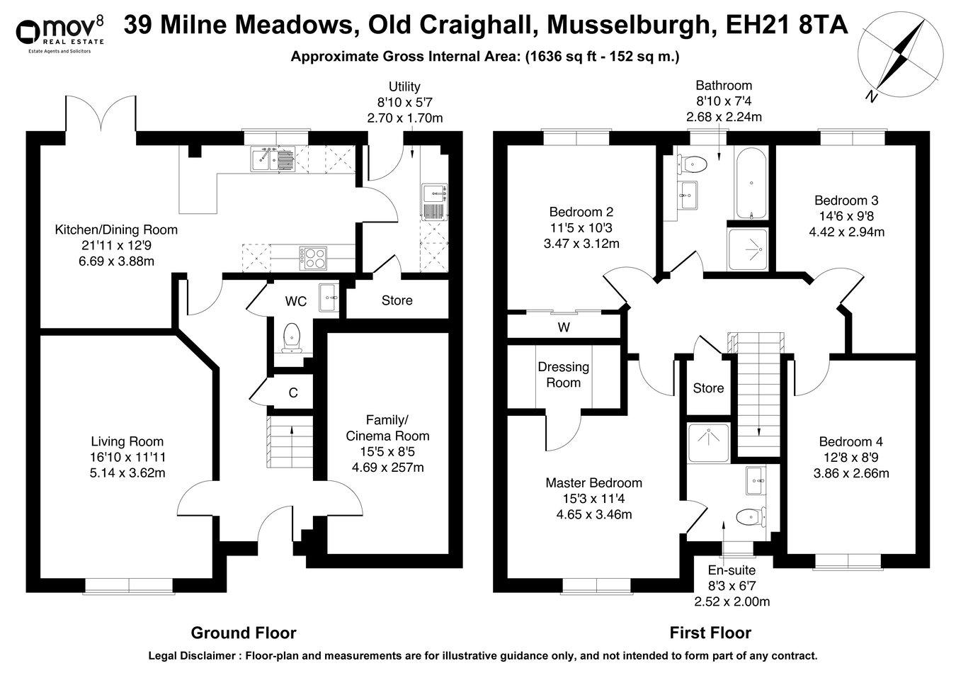 39, Milne Meadows, Musselburgh floorplan