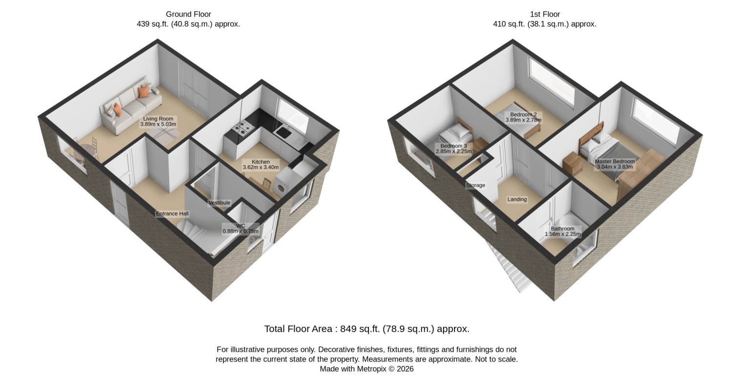 2, Beech Crescent, Newton Aycliffe floorplan