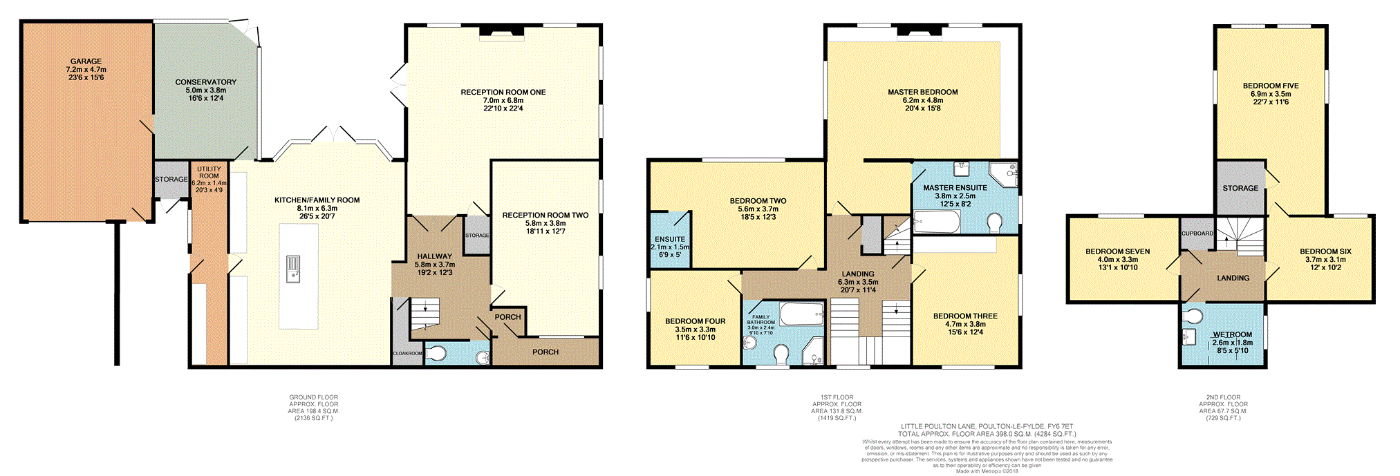 7 Bedrooms Detached house for sale in Little Poulton Lane, Poulton-Le-Fylde FY6