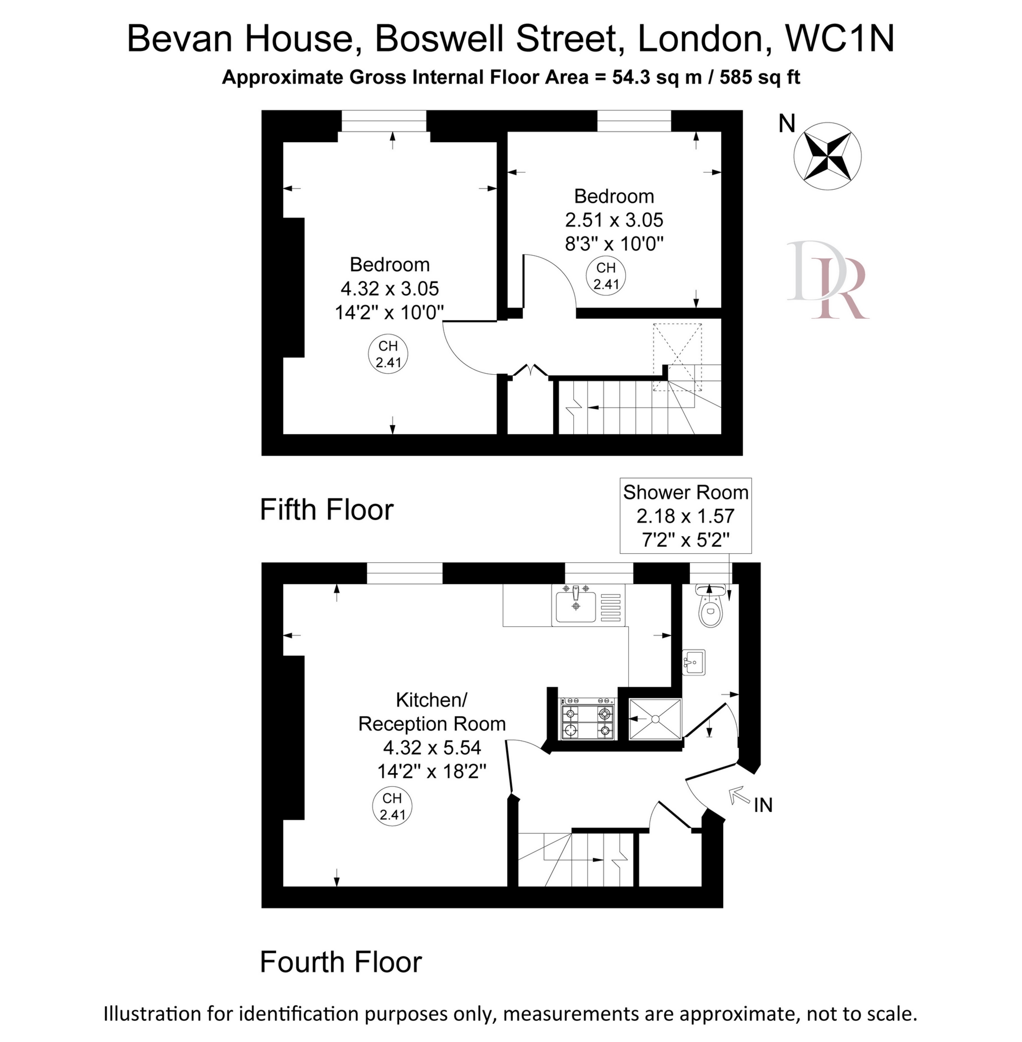 24 Bevan House, Boswell Street, London floorplan