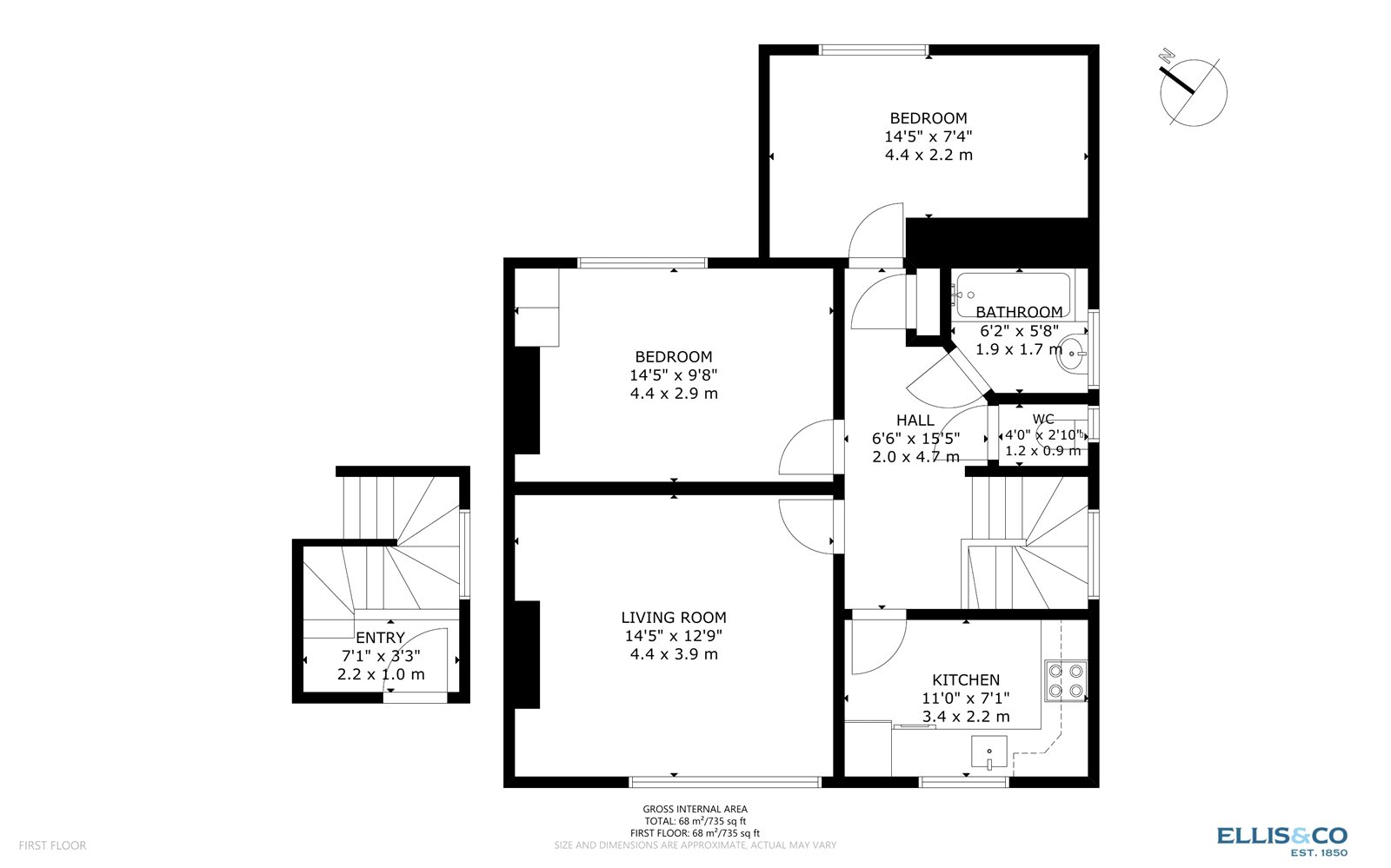 Oakington Avenue, Wembley floorplan