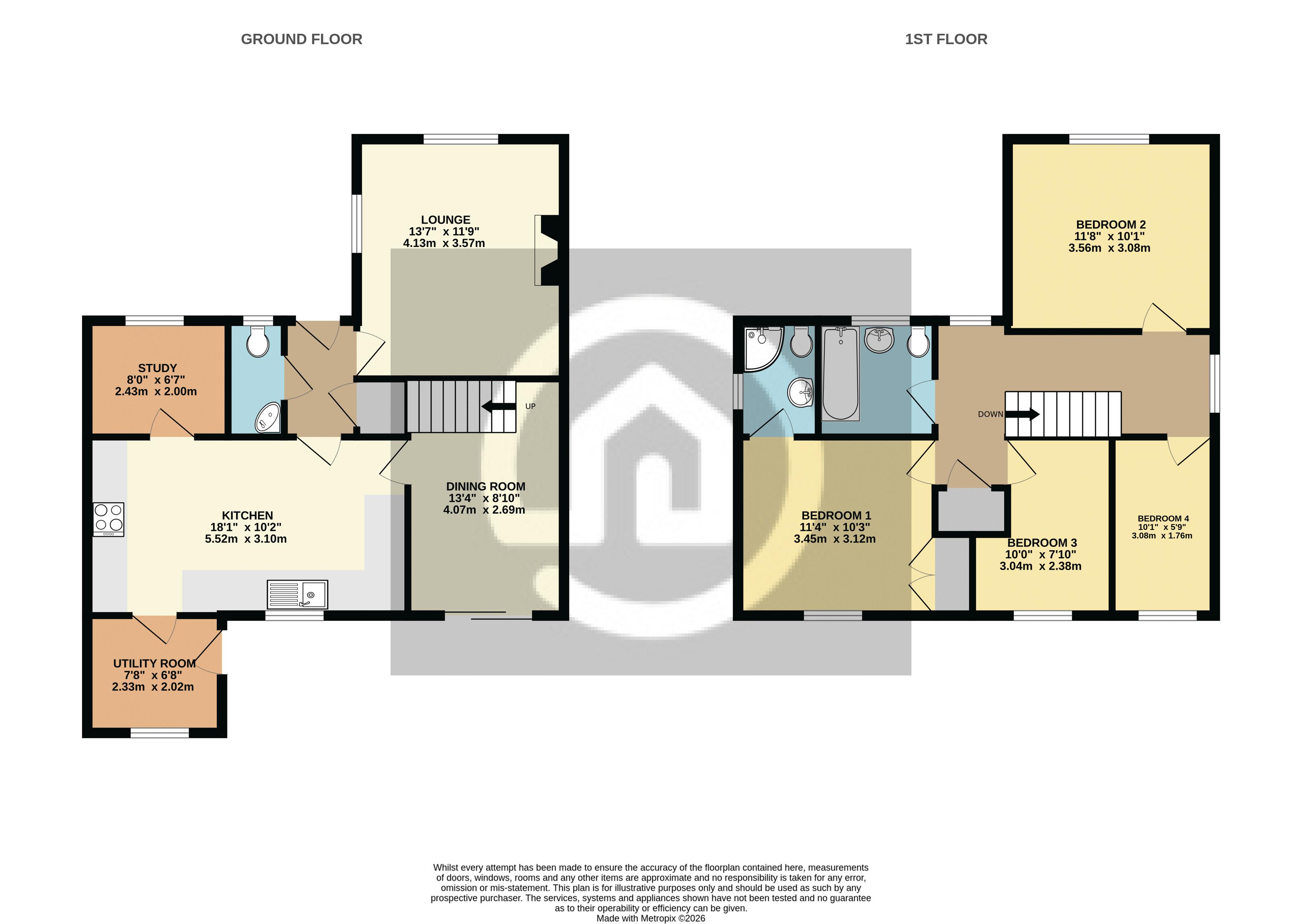 2, Queens Close, Biggleswade floorplan