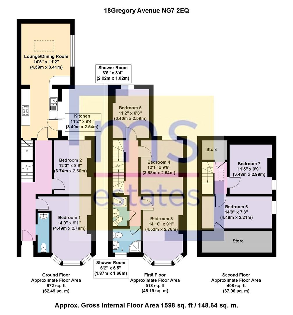 18, Gregory Avenue, Nottingham floorplan