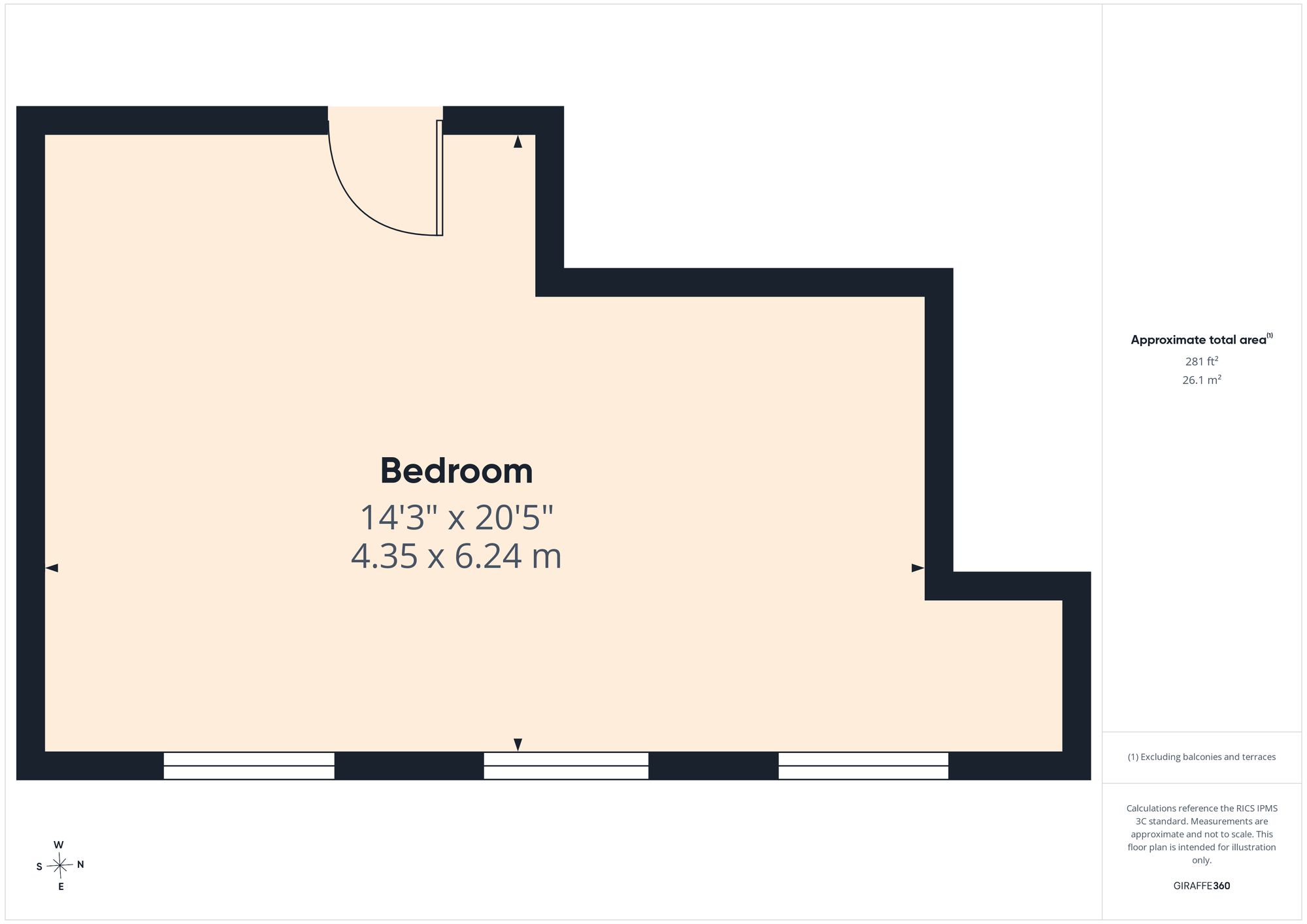 Room 1, 60a High Street, Cheltenham floorplan