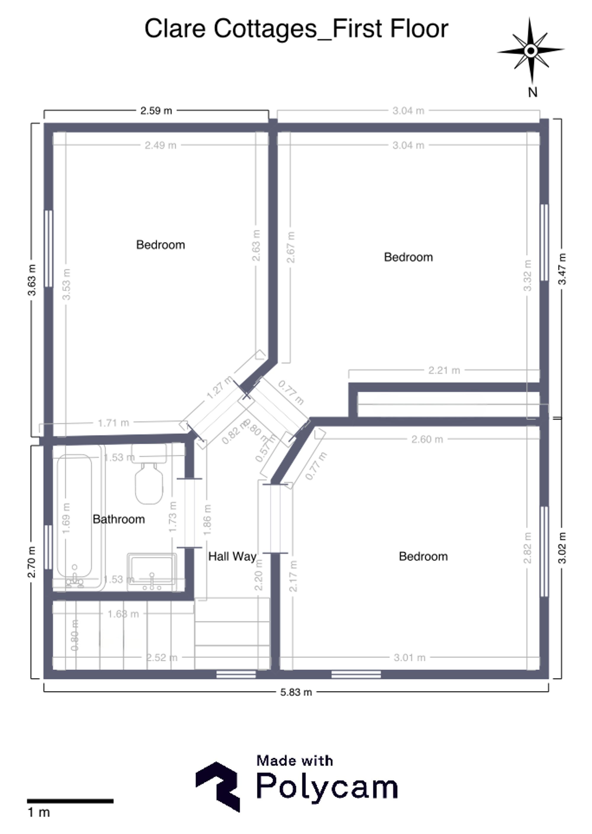 52 Clare Cottages, Redhill floorplan