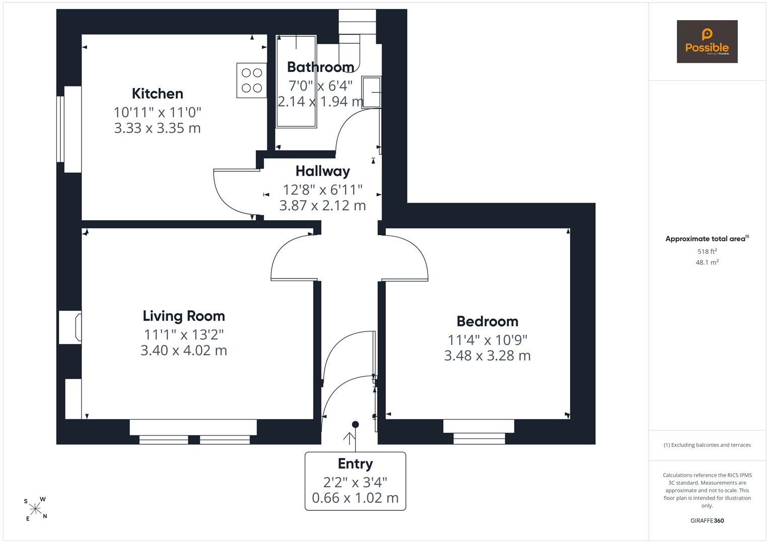 2 Birnam Place, Shaw Street, Blairgowrie floorplan