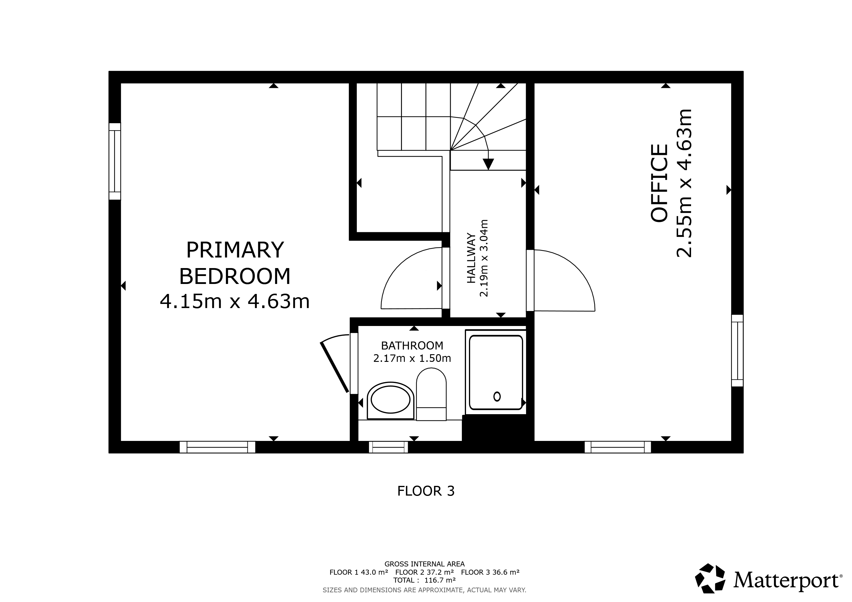 1, Rodney Street, Miles Platting floorplan