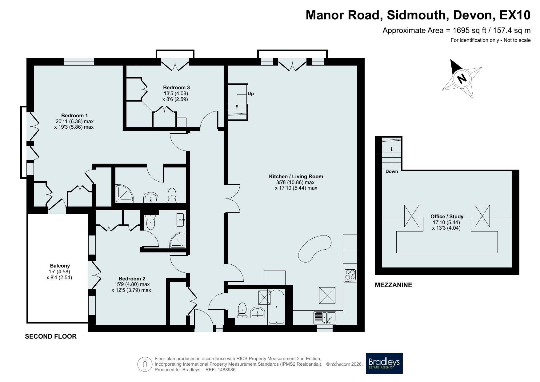 5 Fortfield Lawn,, Manor Road, Devon floorplan