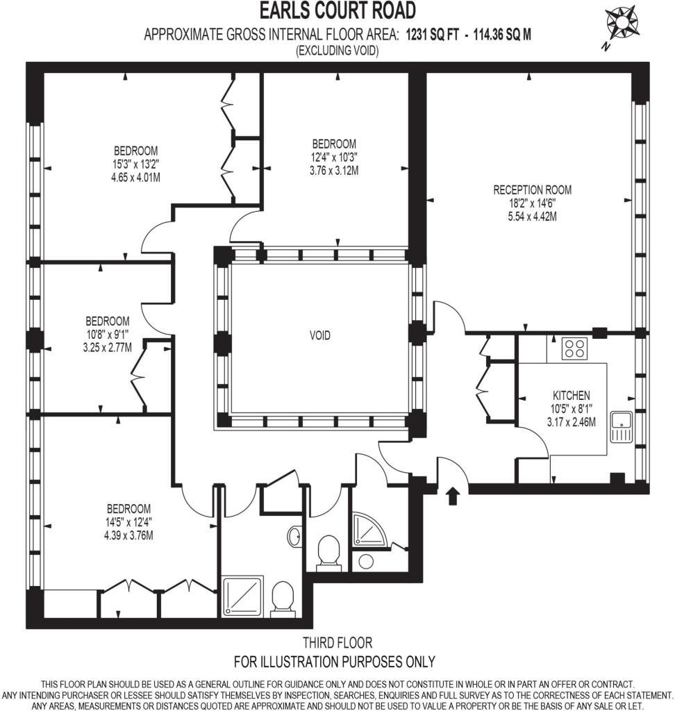 Flat 2,189-193, Earls Court Road, Earls Court floorplan