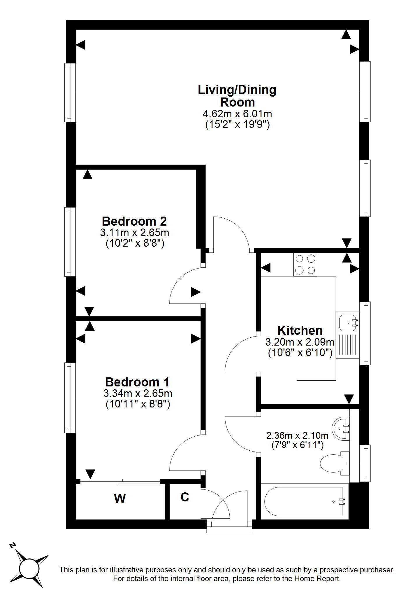 15D, Thorny Crook Gardens, Dalkeith floorplan