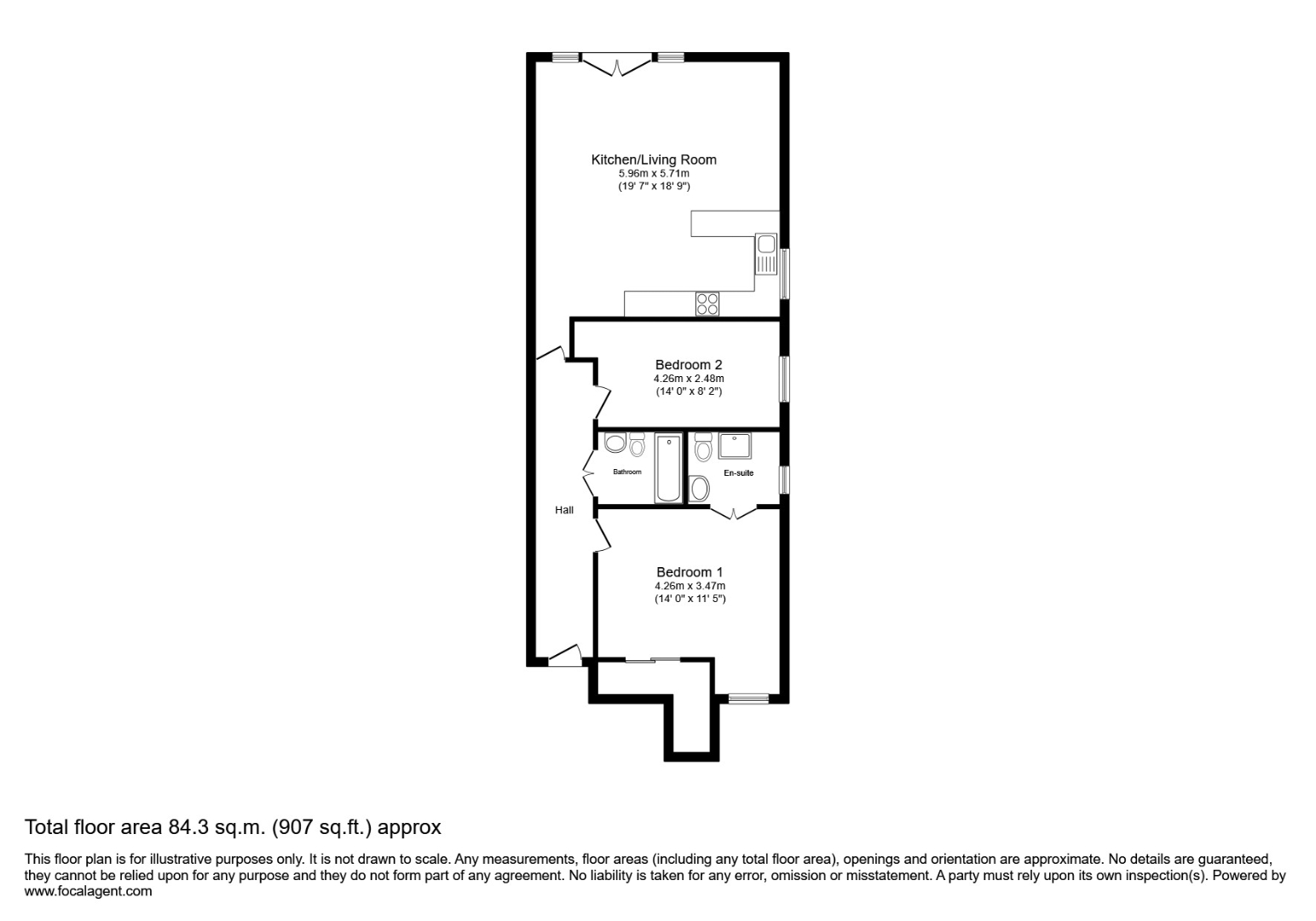 Flat 5, Coachworks Lodge 1B, Whitefriars Drive, Harrow floorplan