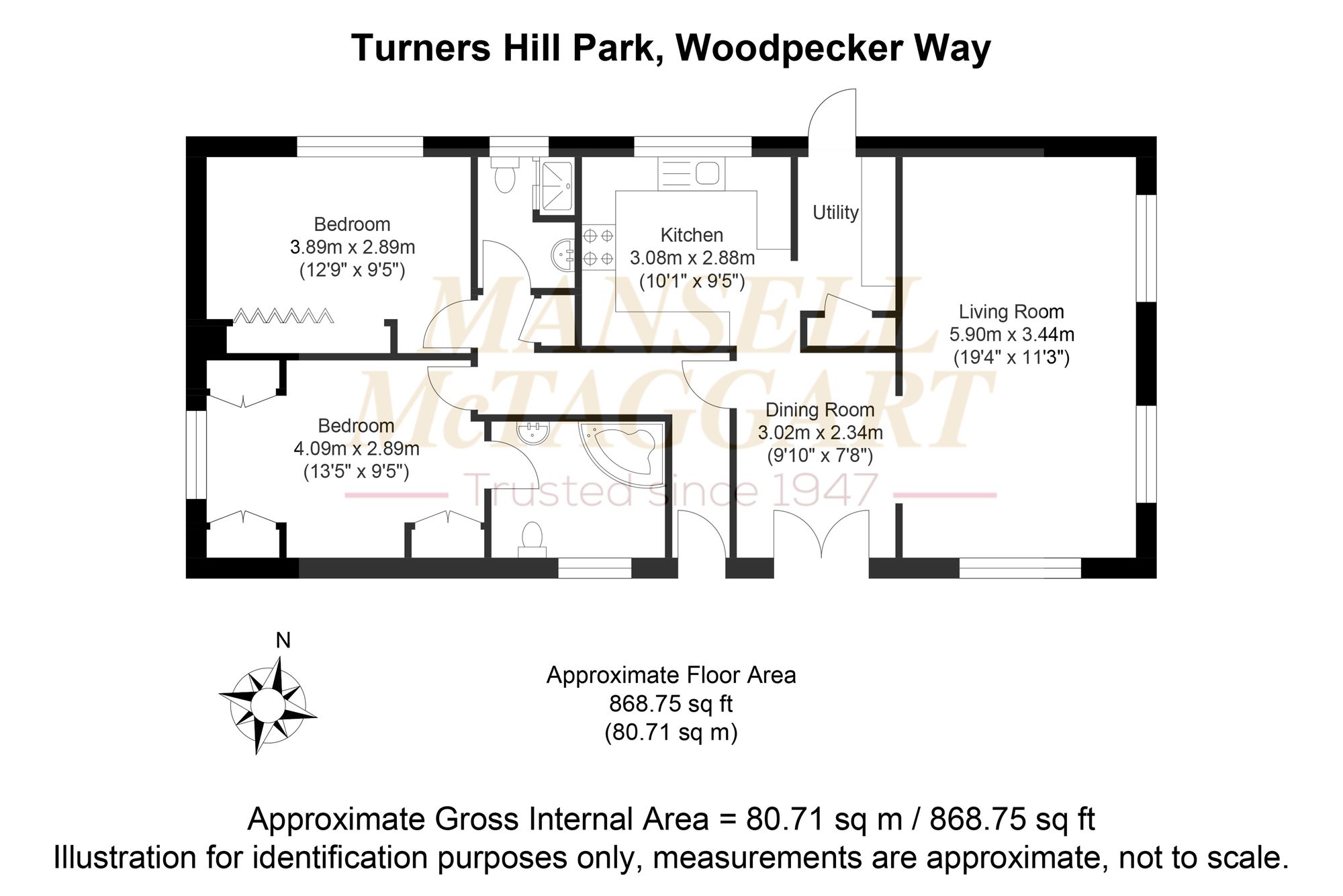 25 Woodpecker Way Turners Hill Park, Crawley floorplan