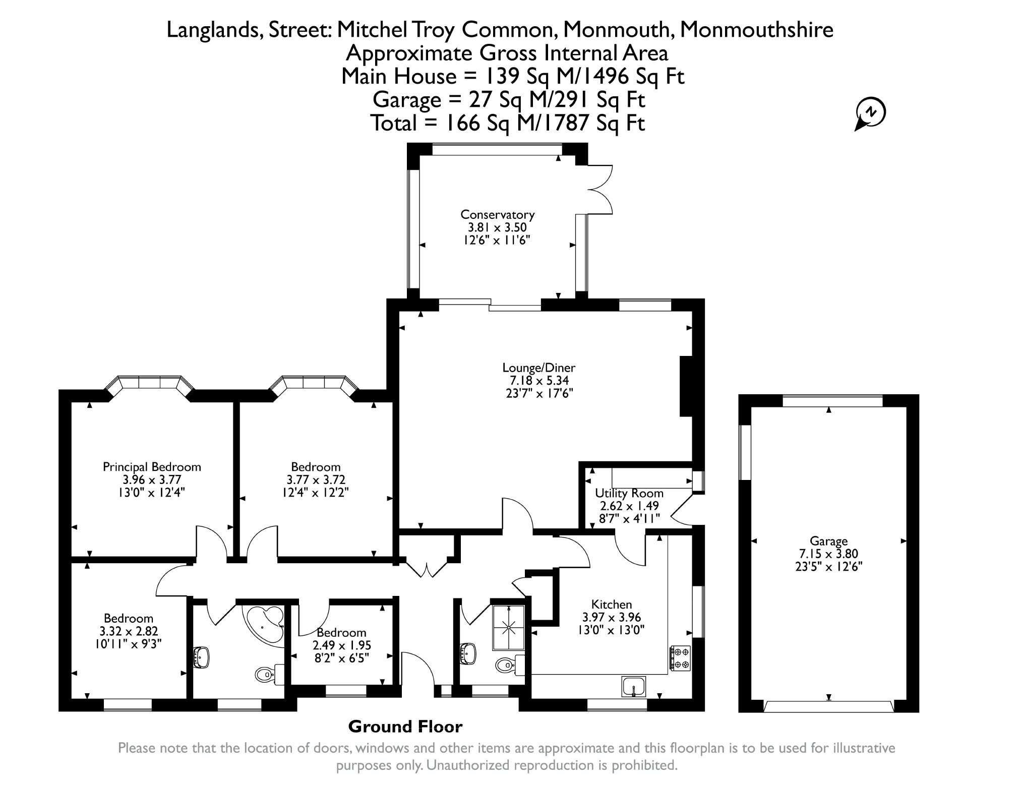 Langlands, Mitchel Troy Common, Monmouth floorplan