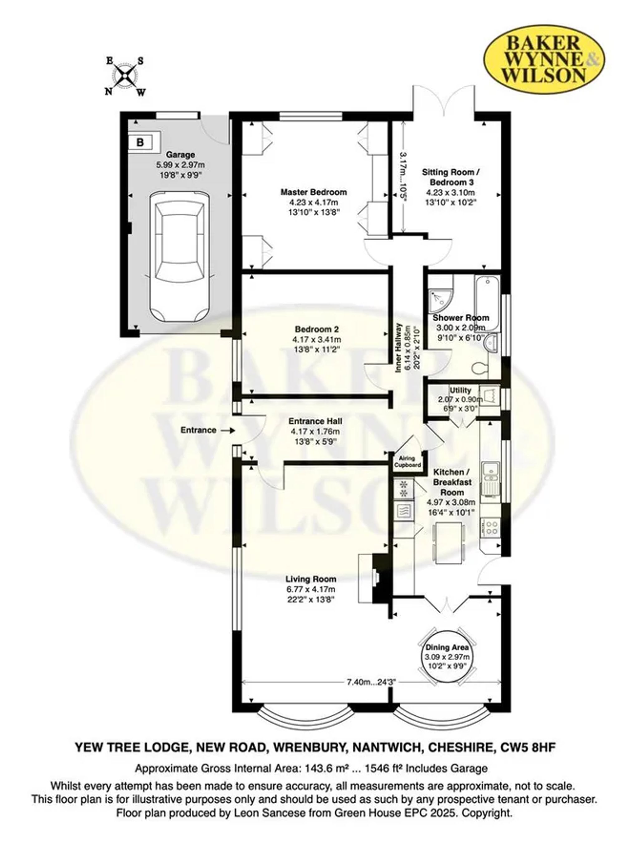 Yew Tree Lodge New Road, Nantwich floorplan