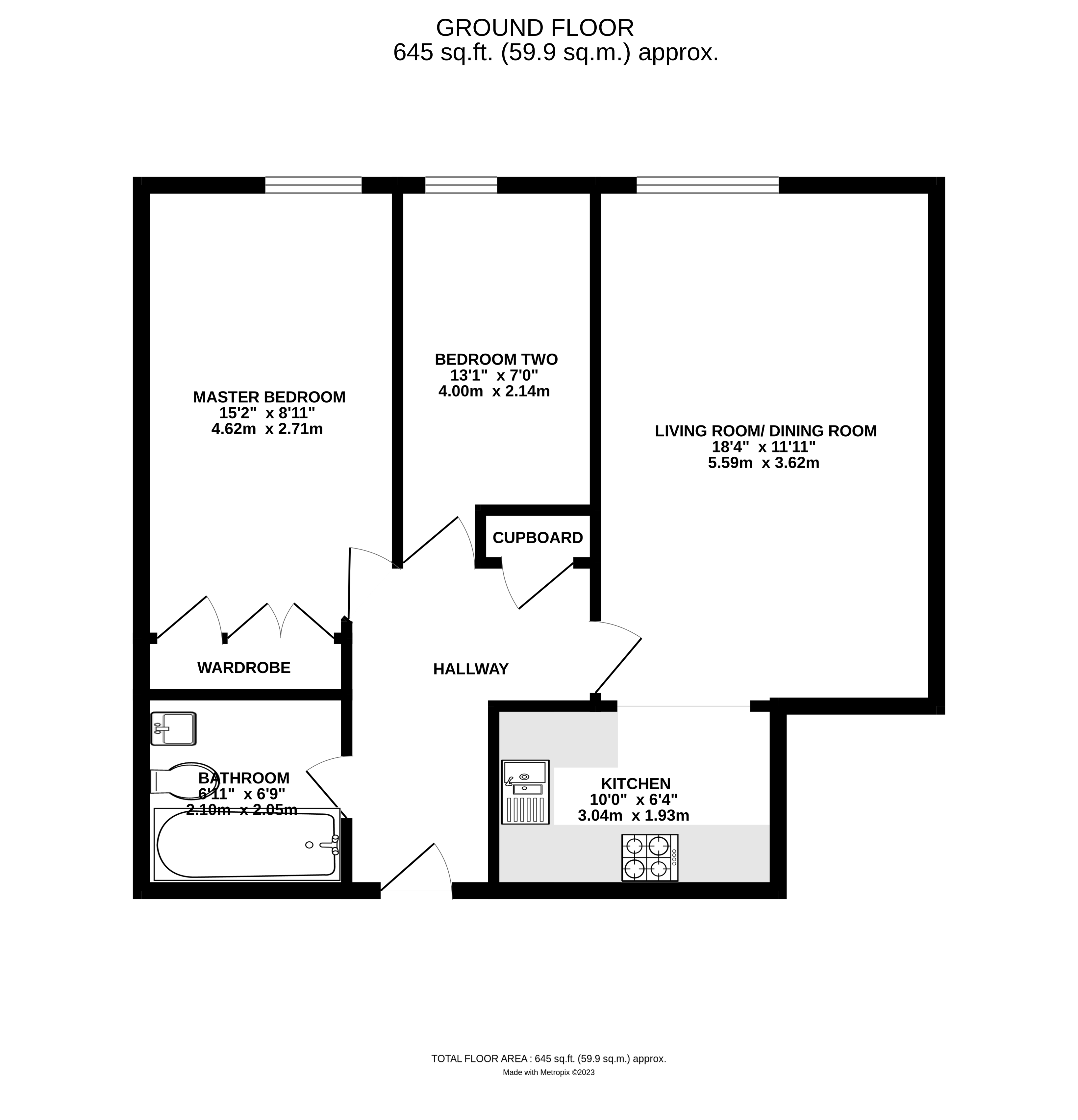 Flat 10,, Highgrove, Winnersh floorplan