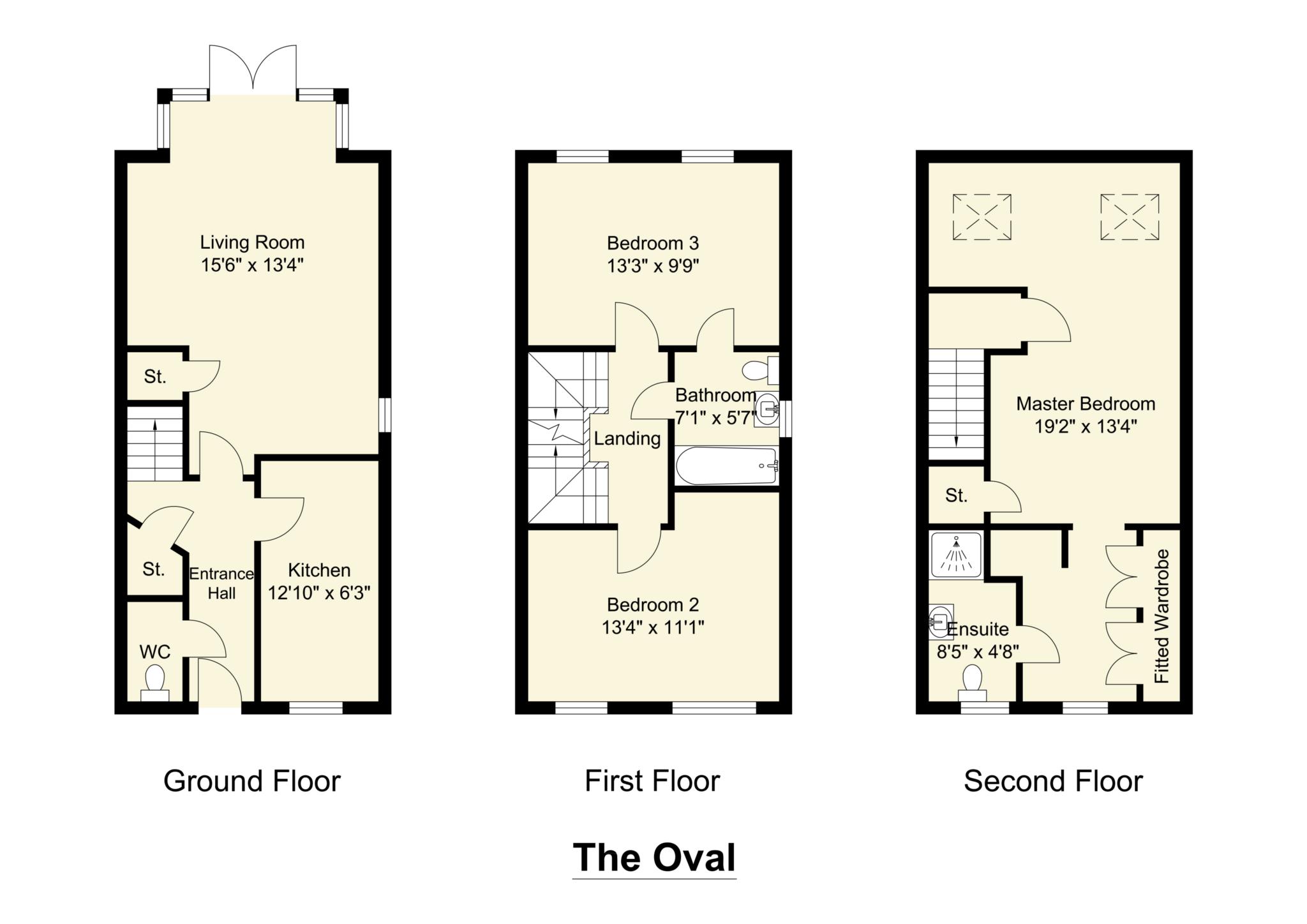 46, The Oval, Dewsbury floorplan