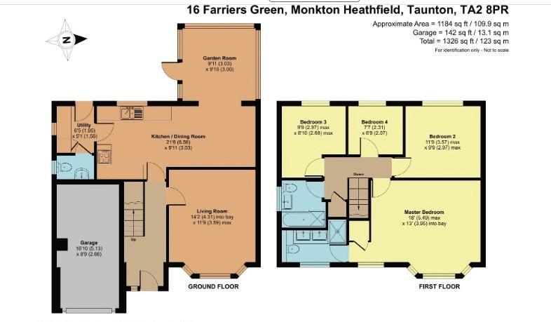 16, Farriers Green, Taunton floorplan