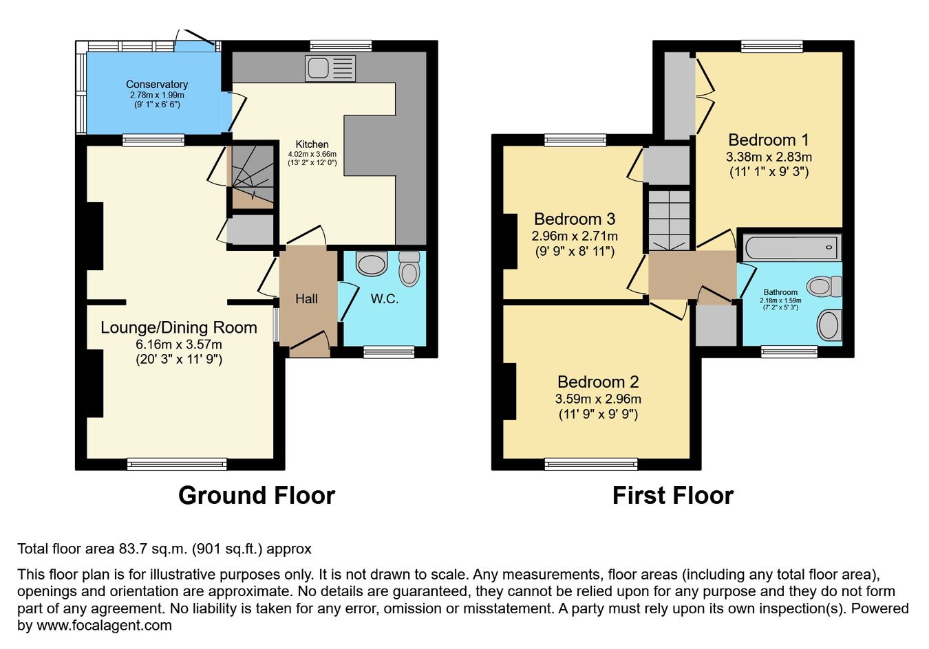 141, Northampton Road, Market Harborough floorplan