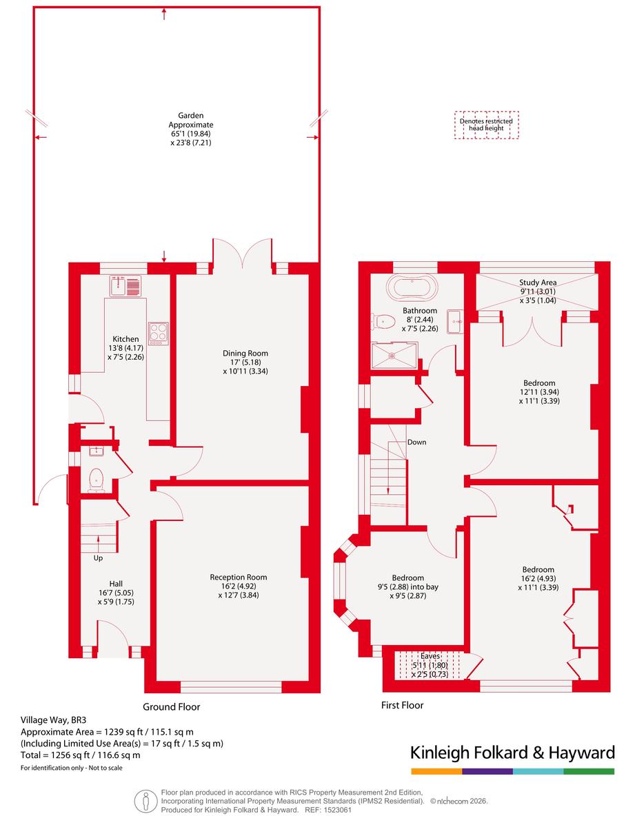 128, Village Way, Beckenham floorplan