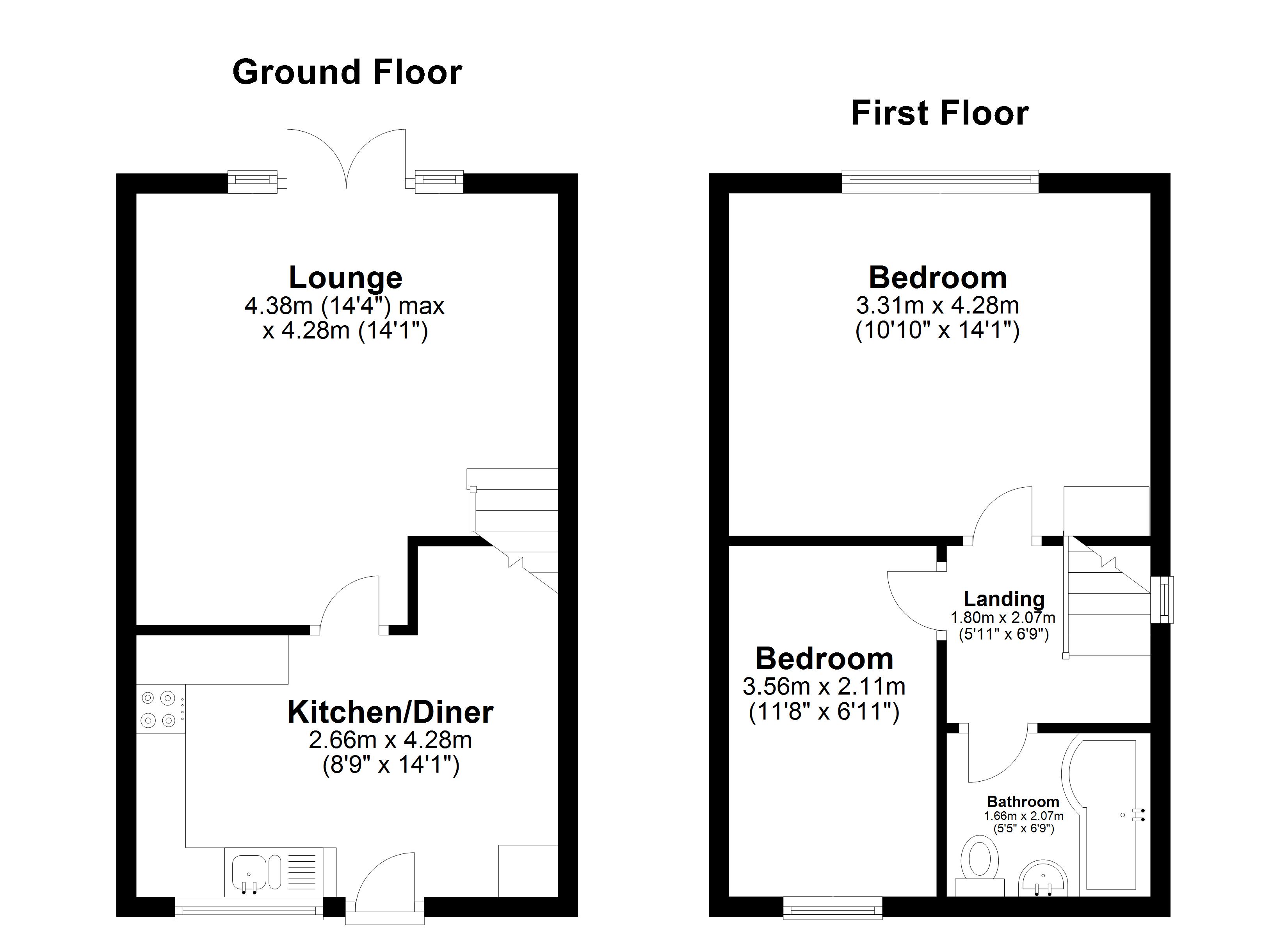 2 Bedrooms End terrace house for sale in Newbury Walk, Kirkheaton, Huddersfield HD5