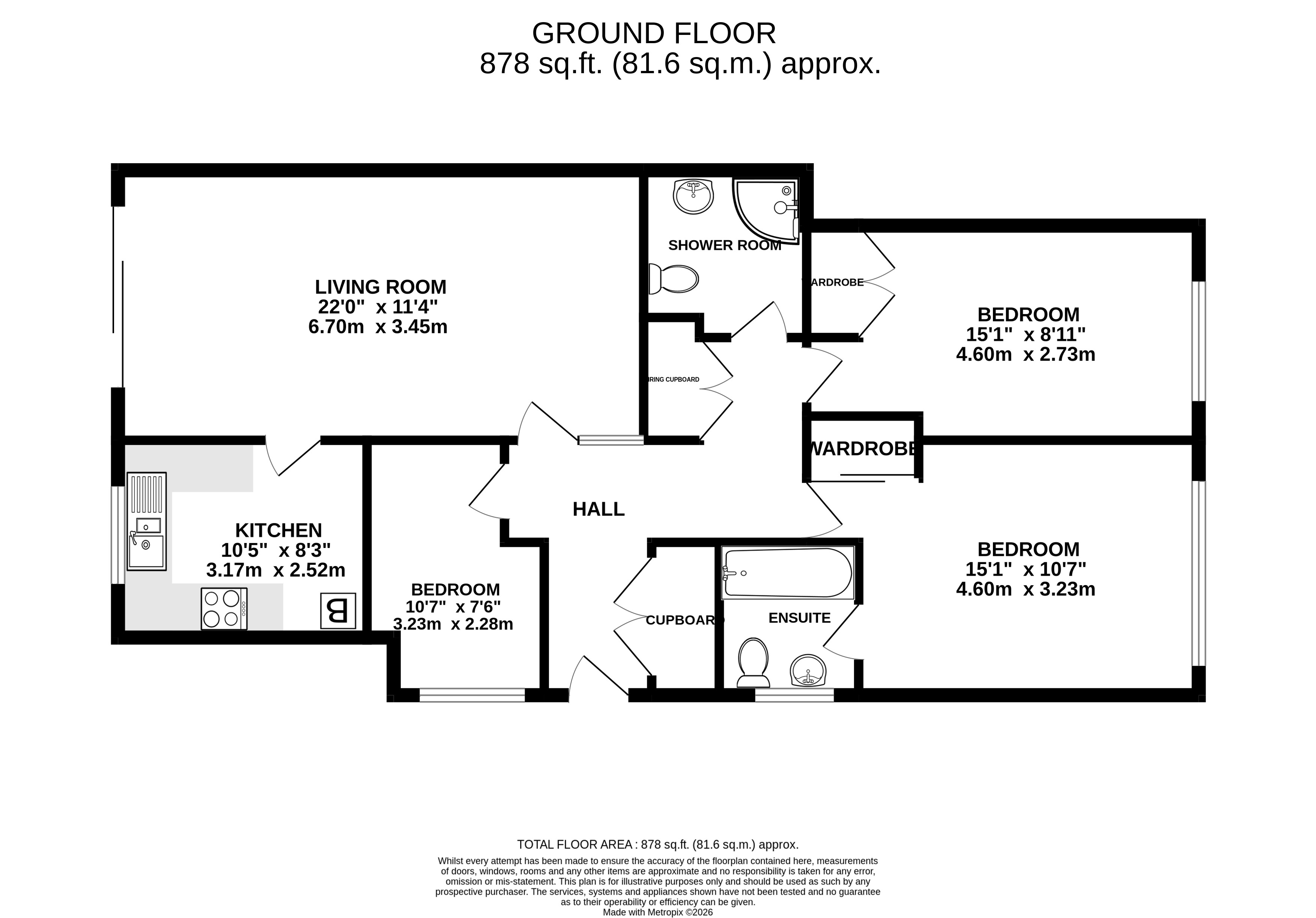 5, Mariners Court, Lymington floorplan