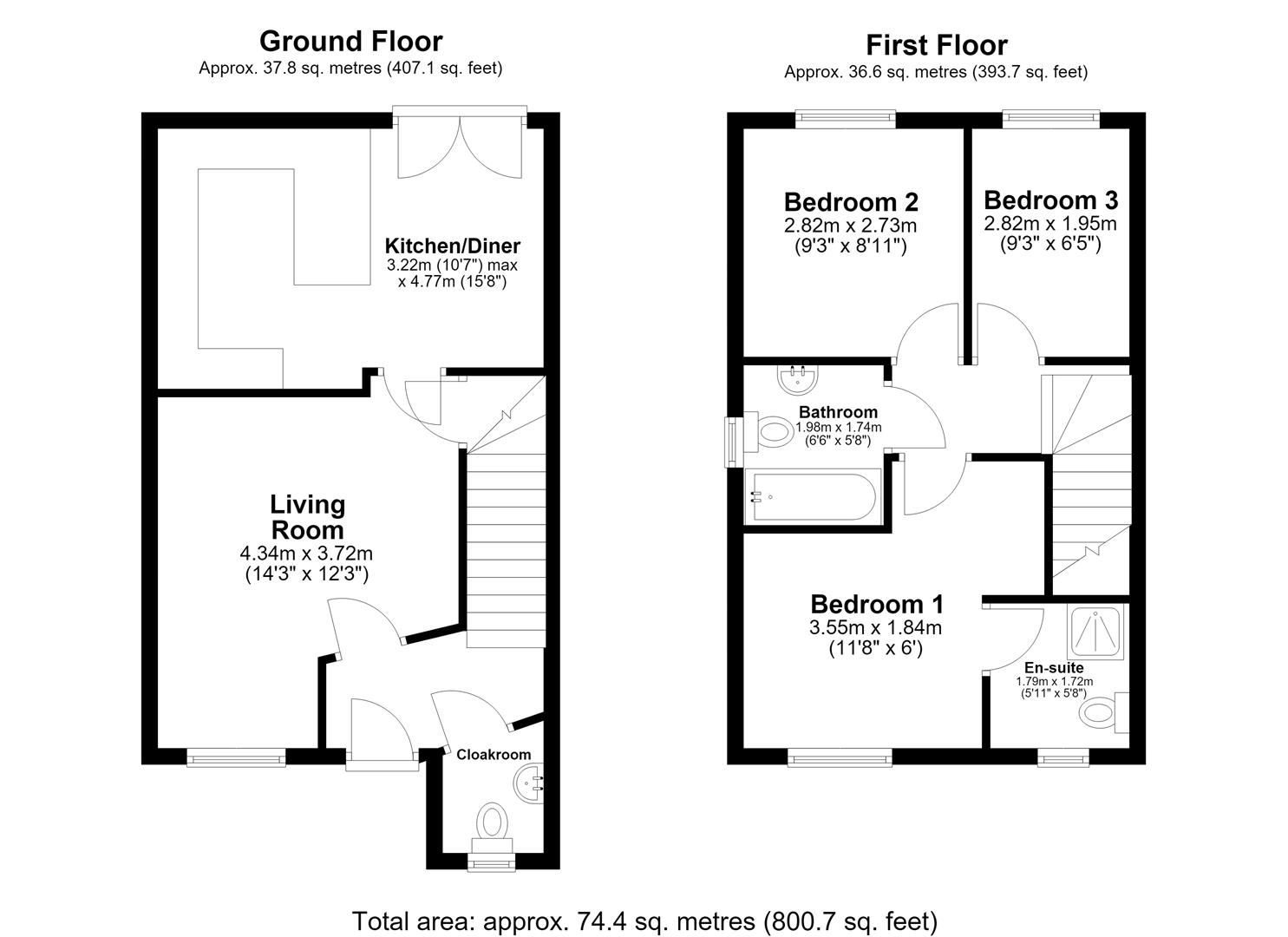 2, Rhes Brickyard Row, Llanelli floorplan
