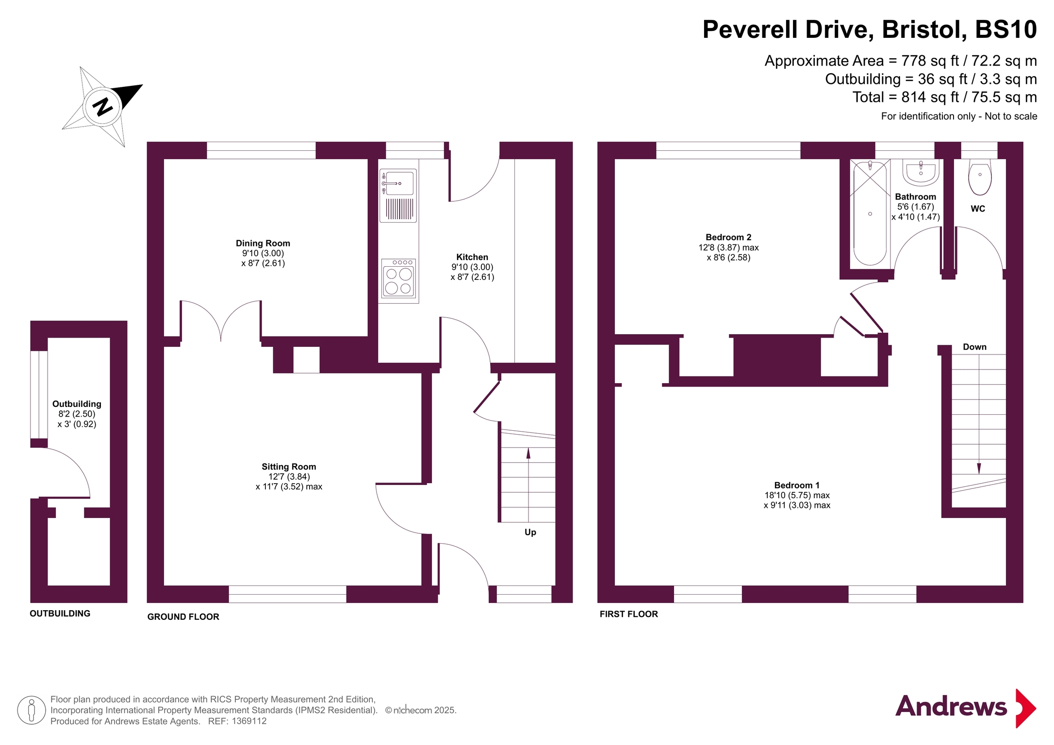 59, Peverell Drive, Bristol floorplan