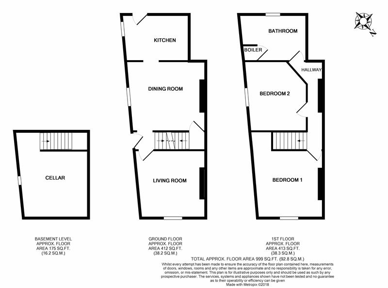 2 Bedrooms End terrace house for sale in 11 Lygon Bank, Malvern, Worcestershire WR14